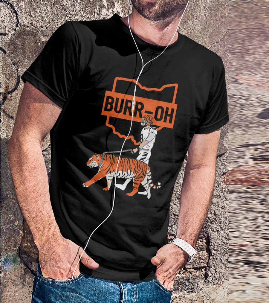 BURR-OH Cincinnati Bengals Tiger Walk T-Shirt