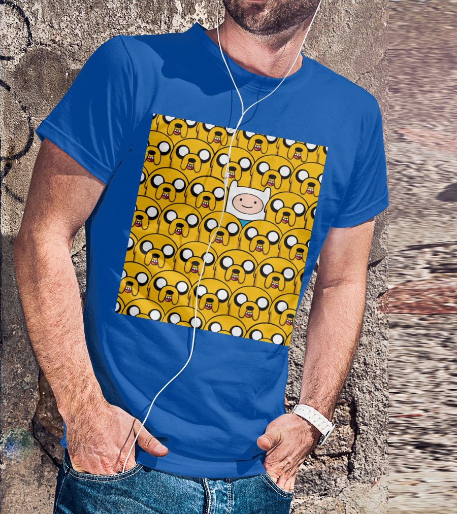 Finnthehuman Surrounded By Jake Faces T-Shirt