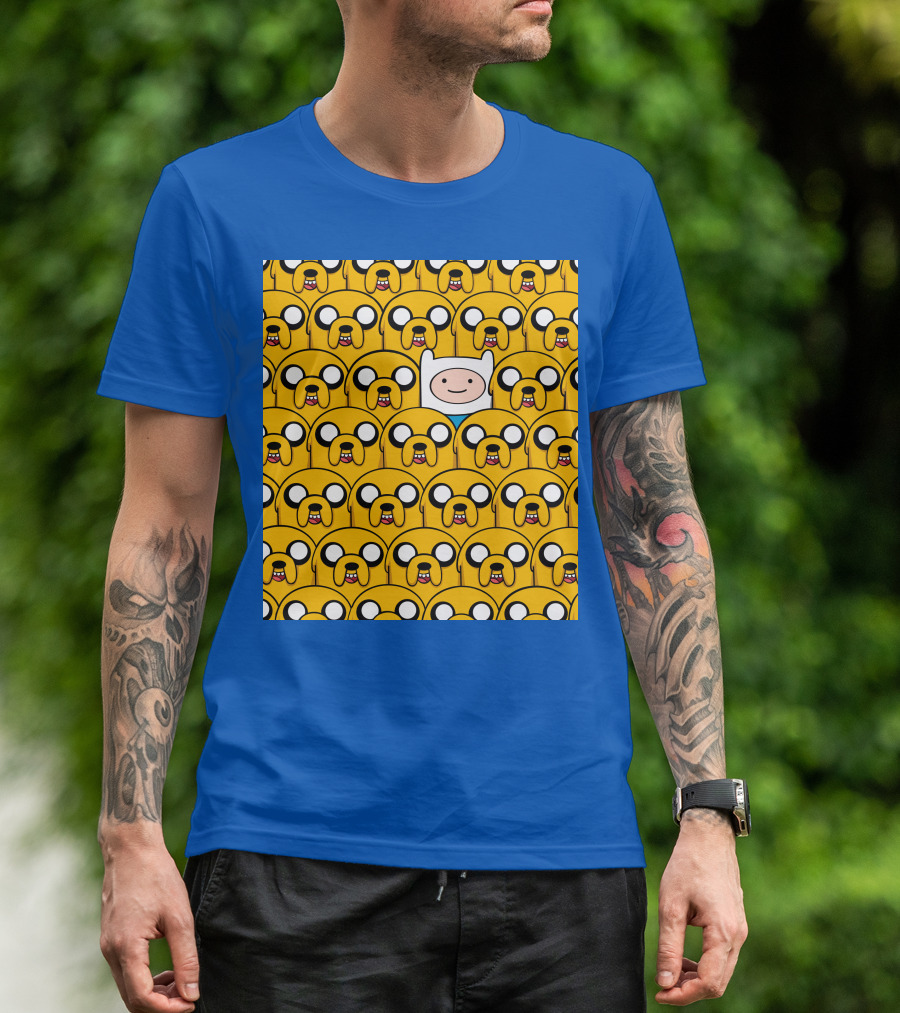 Finnthehuman Surrounded By Jake Faces T-Shirt