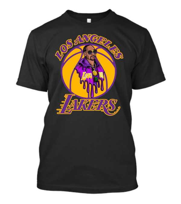 Los Angeles Lakers Snoop Dogg Basketball Drip T-Shirt
