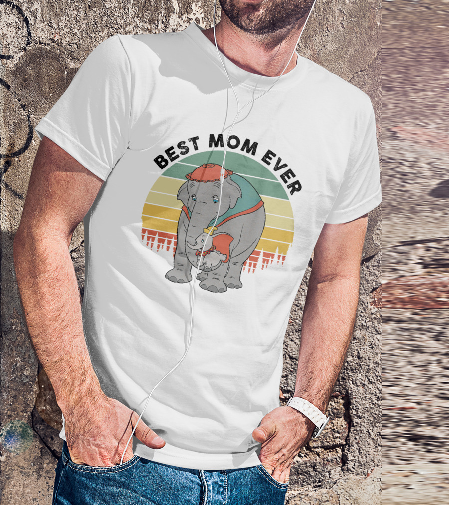 BEST MOM EVER LOVING ELEPHANT FAMILY T-Shirt