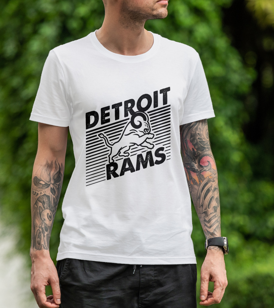 Detroit Rams Jumping Ram T-Shirt