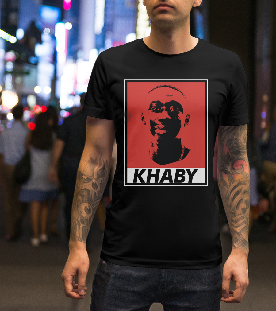 Khaby Lame Bold Graphic Red And Black T-Shirt