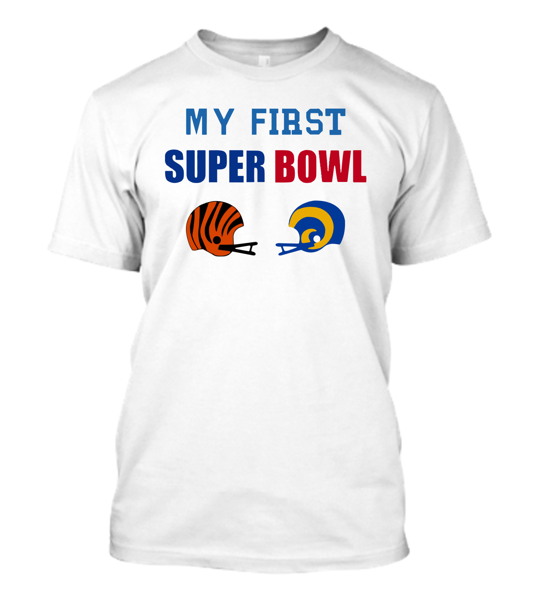 My First Super Bowl Bengals Rams Helmets T-Shirt