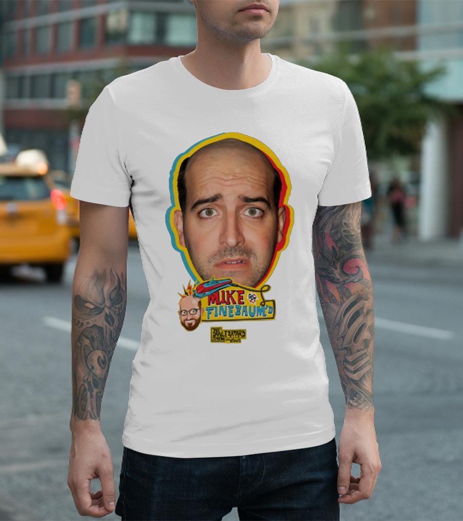 Mike Finebaum's Funny Cartoon Style Portrait Paul Finebaum Show T-Shirt