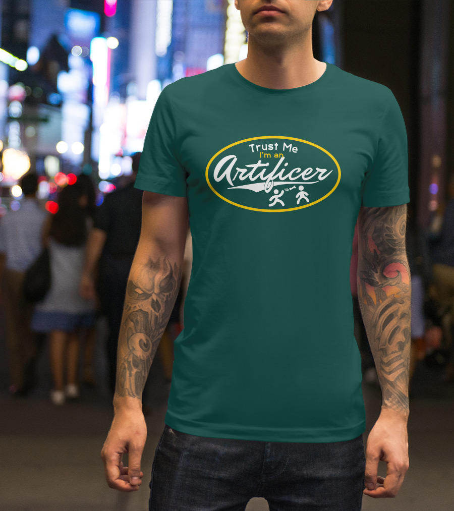 Trust Me I'm An Artificer Wand Symbols T-Shirt