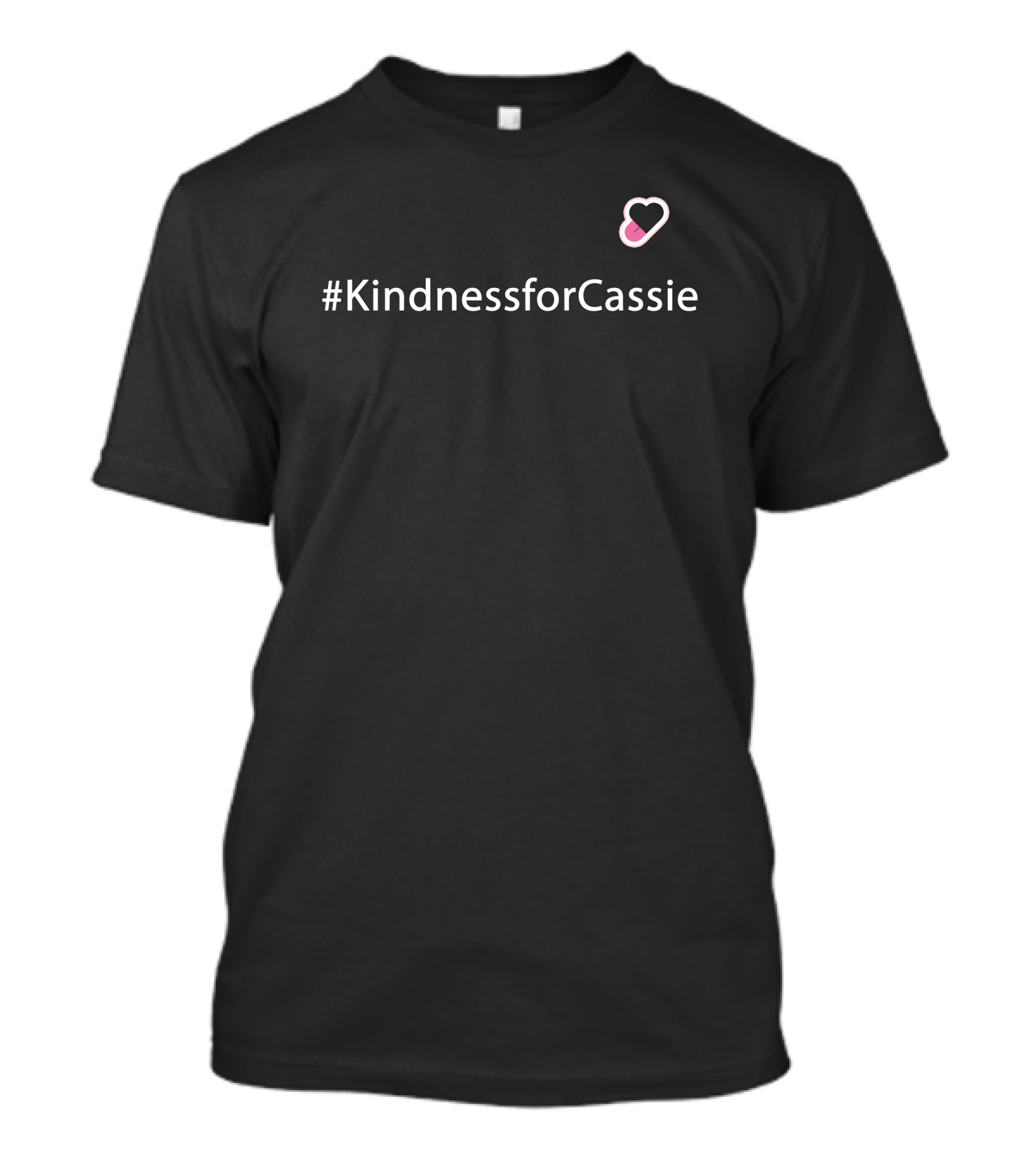 KindnessforCassie Pink Heart Campaign T-Shirt