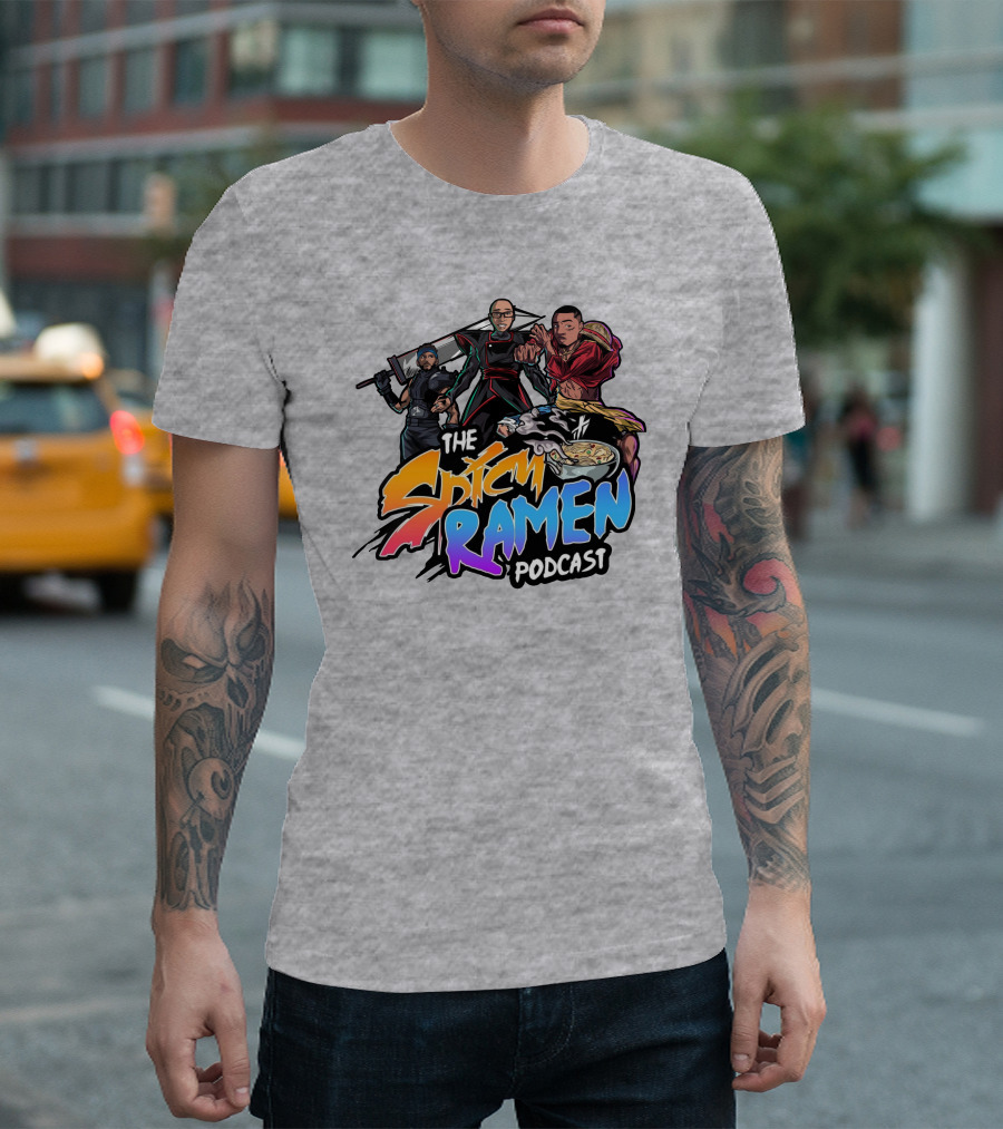 The Spicy Ramen Podcast Ninja Warrior Bowl Adventure T-Shirt