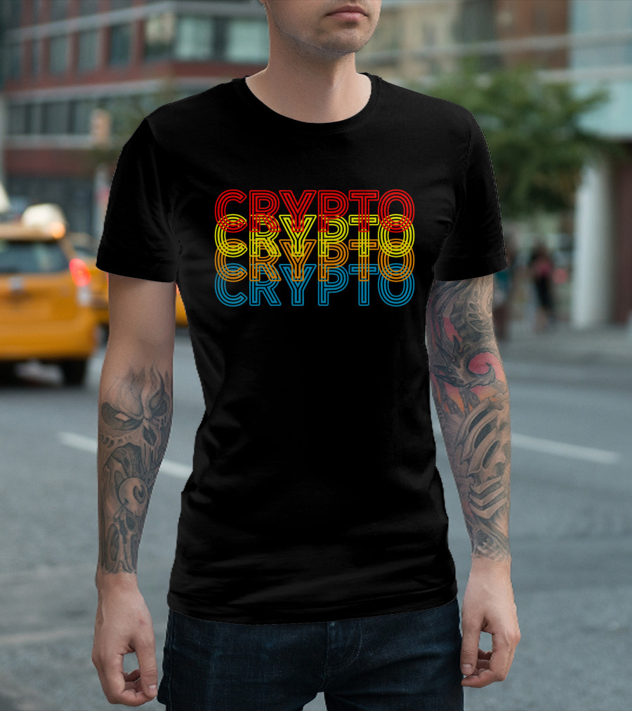 Crypto Neon Reflection T-Shirt