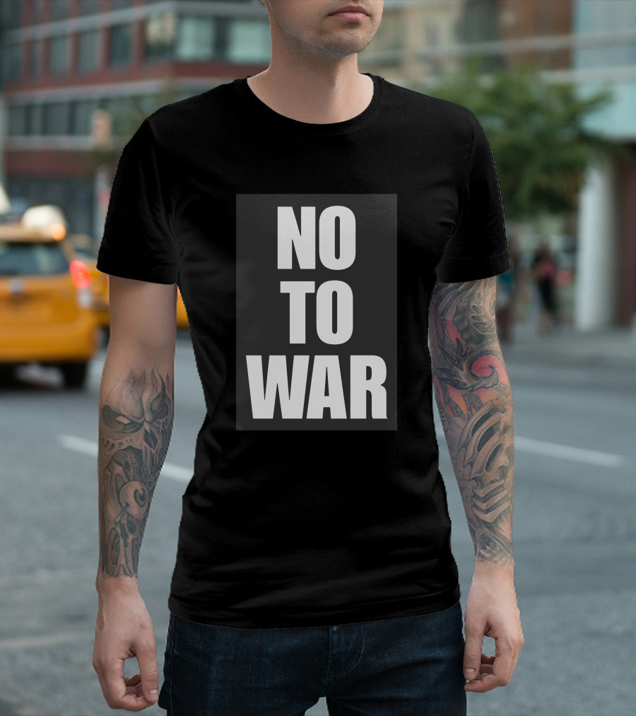 No To War Peace Message T-Shirt