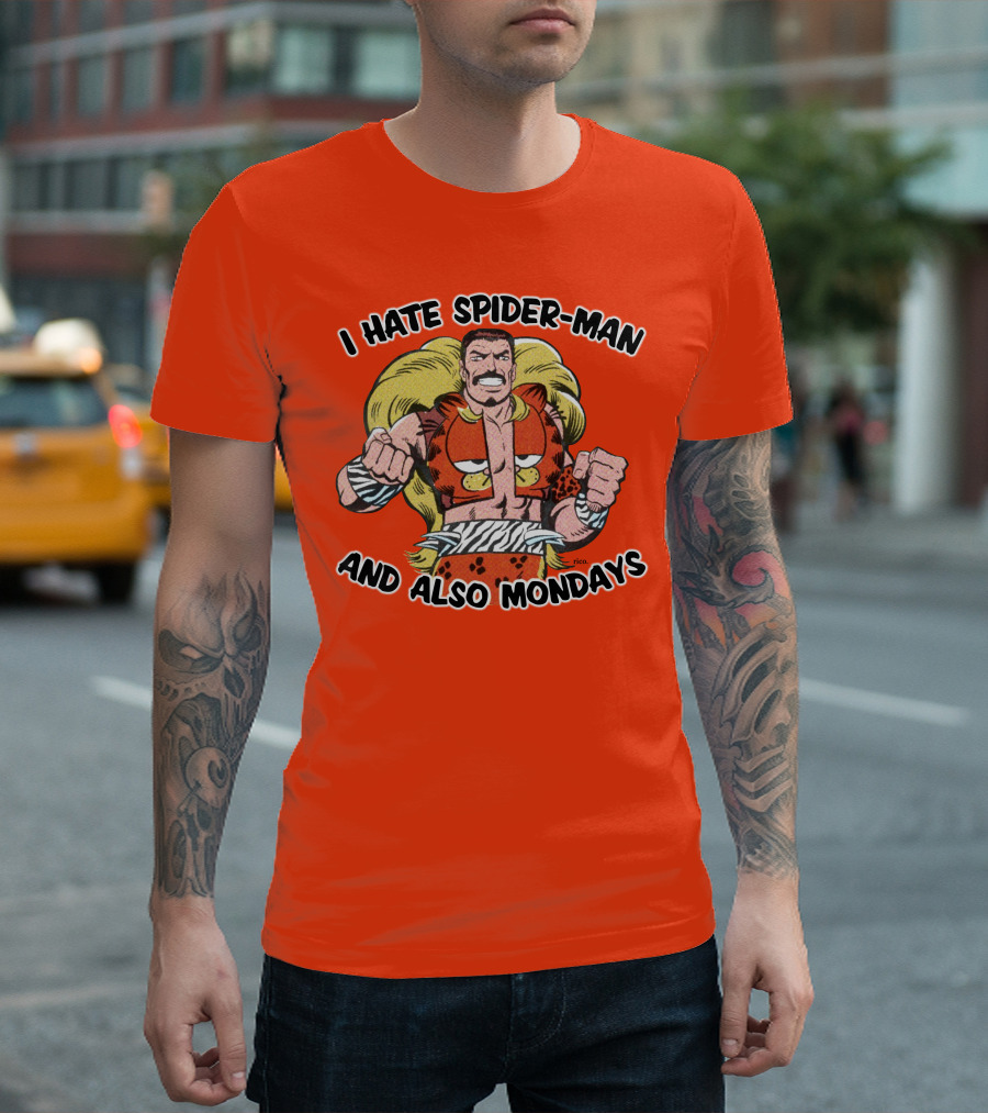 I Hate Spider-Man And Also Mondays Kraven the Hunter Comic T-Shirt