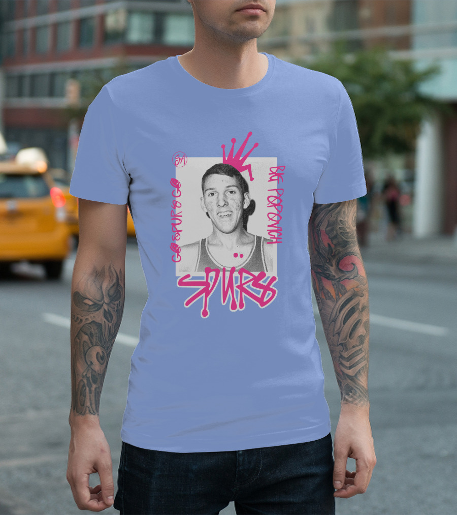 Go Spurs Go Big Popovich Spurs SA T-Shirt