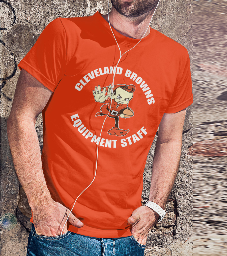 Cleveland Browns Equipment Staff Brownie Mascot T-Shirt