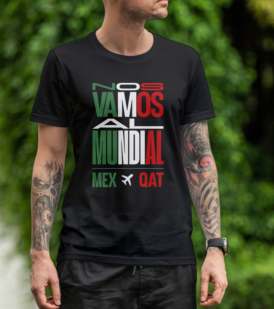 Nos Vamos Al Mundial Mex Qat Airplane T-Shirt