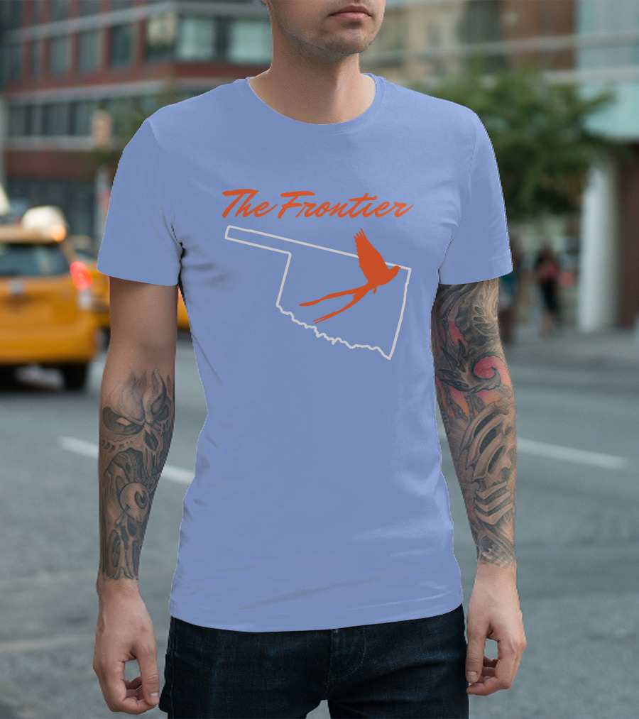 The Frontier Scissor Tail Oklahoma Outline T-Shirt