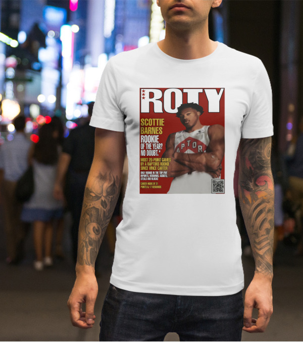 ROTY Scottie Barnes Rookie Of The Year No Doubt Raptors Achievement Highlights T-Shirt
