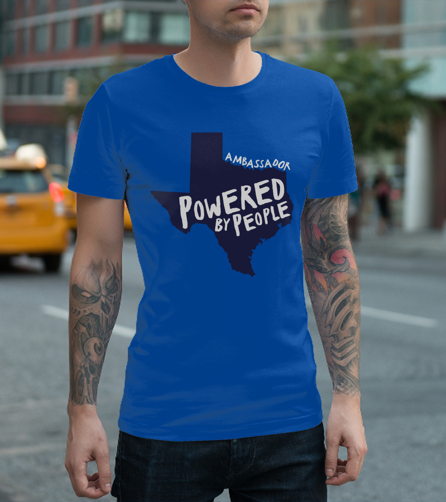 Ambassador Powered By People Texas Map T-Shirt