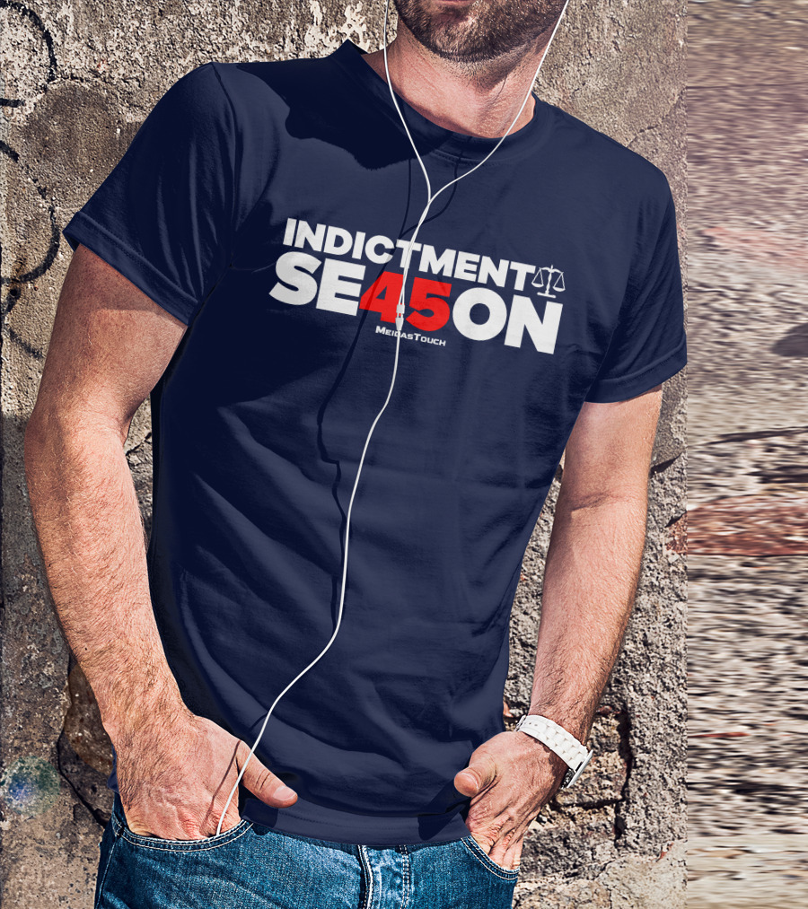 Indictment Season 45 MeidasTouch Justice Scales T-Shirt