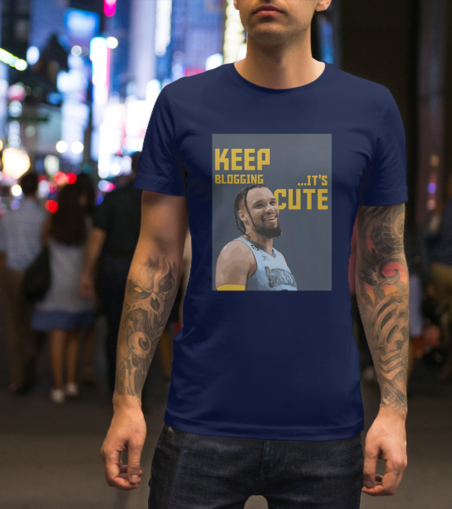 Keep Blogging It's Cute Basketball Player Smiling T-Shirt