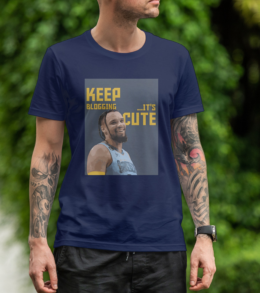Keep Blogging It's Cute Basketball Player Smiling T-Shirt