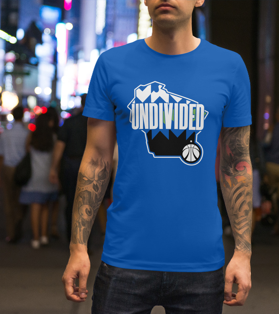 Pat Connaughton Undivided Milwaukee Basketball Map Blue T-Shirt
