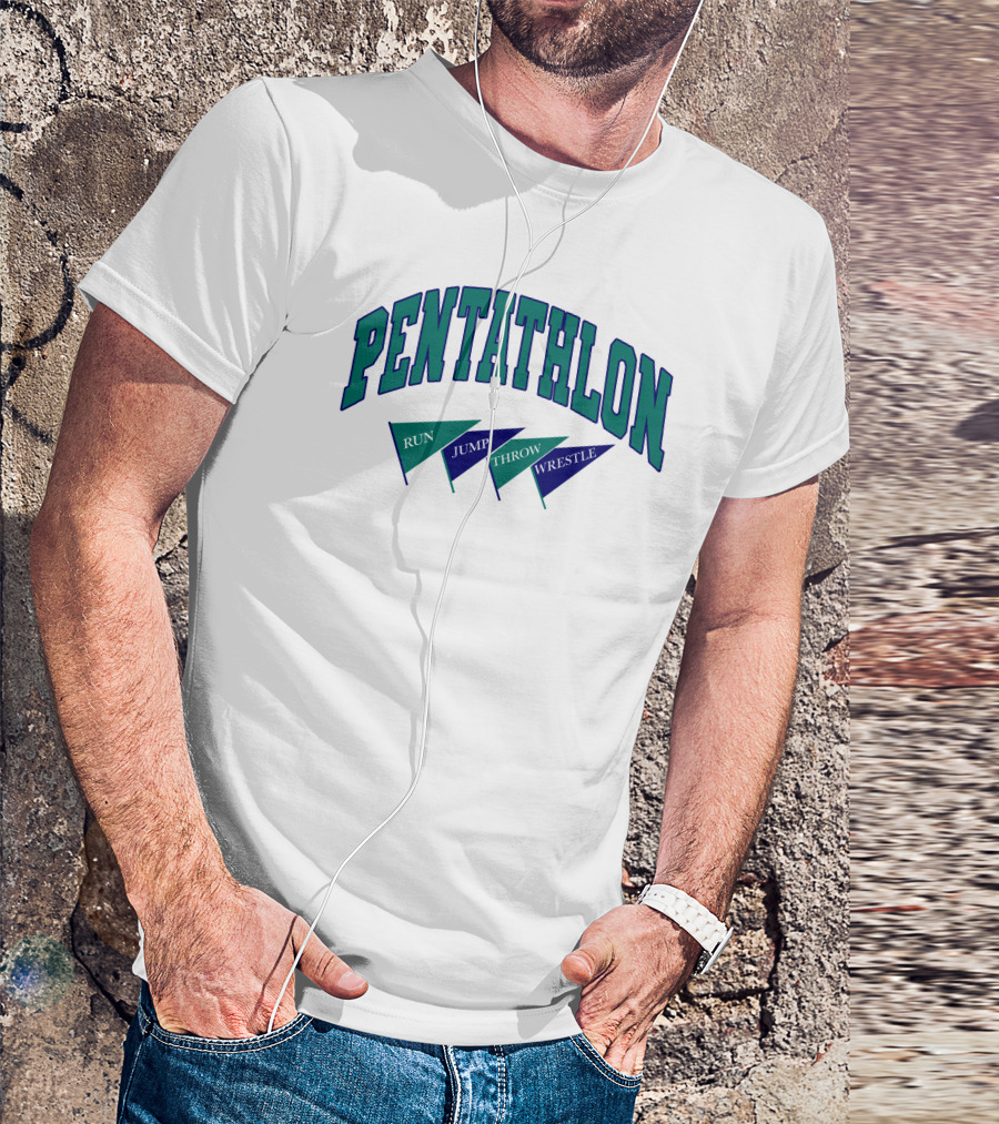 PENTATHLON RUN JUMP THROW WRESTLE T-Shirt