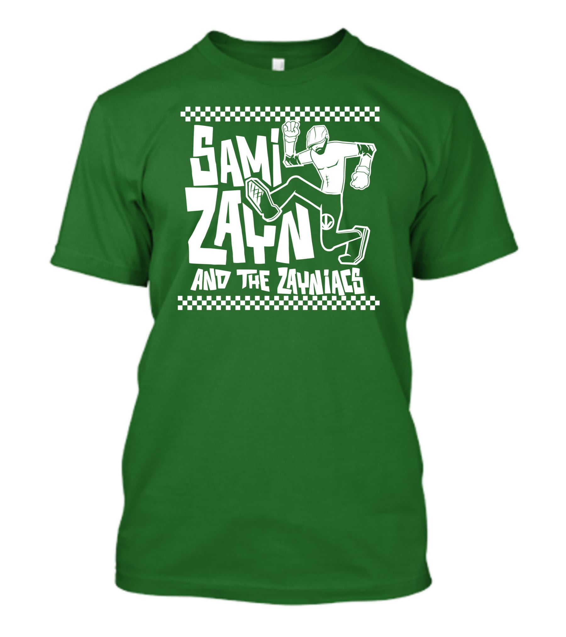 Sami Zayn And The Zayniacs Checkerboard Jumping Person T-Shirt