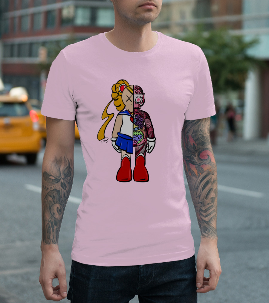 Sailor Kaws Moon Anatomical Hybrid T-Shirt