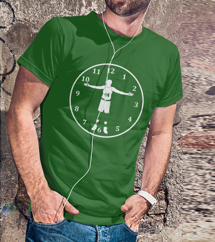 Basketball Time Lord Number 44 Clock T-Shirt