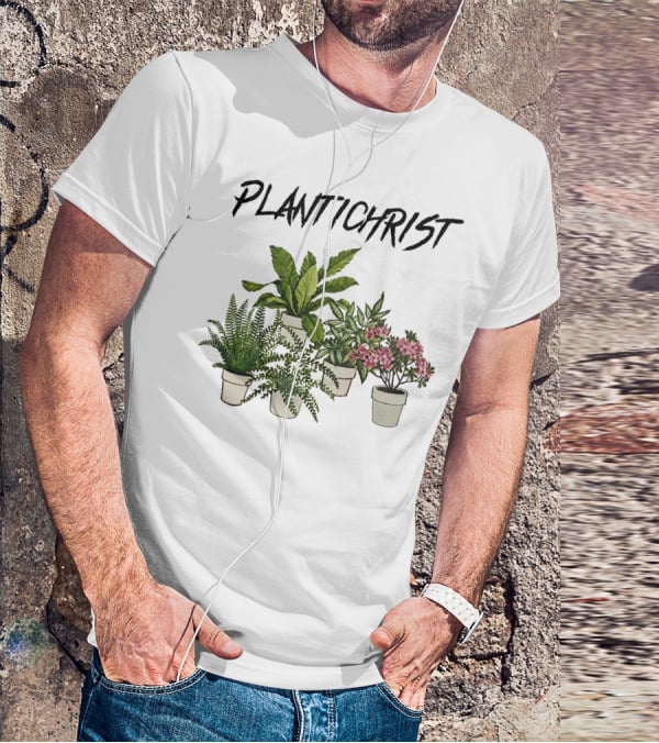 PLANTICHRIST Houseplants Collection With Text T-Shirt