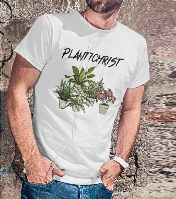 PLANTICHRIST Houseplants Collection With Text T-Shirt
