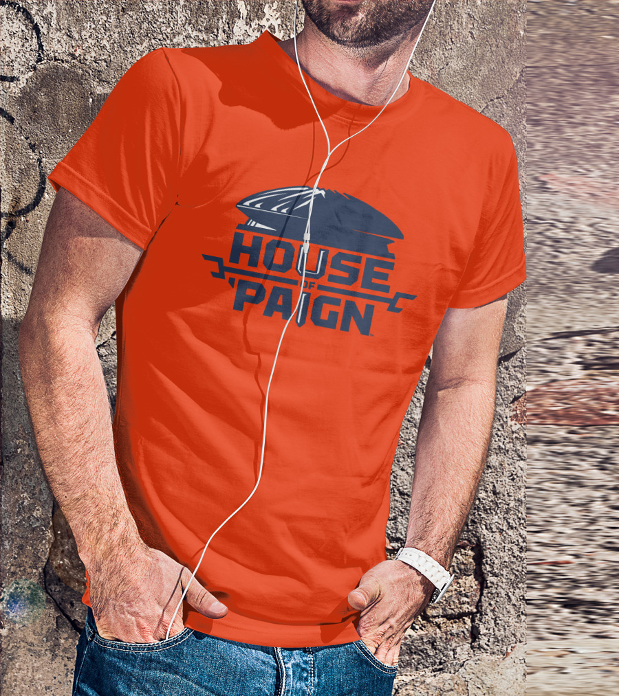 House Of 'Paign TBT University Of Illinois Basketball Helmet T-Shirt
