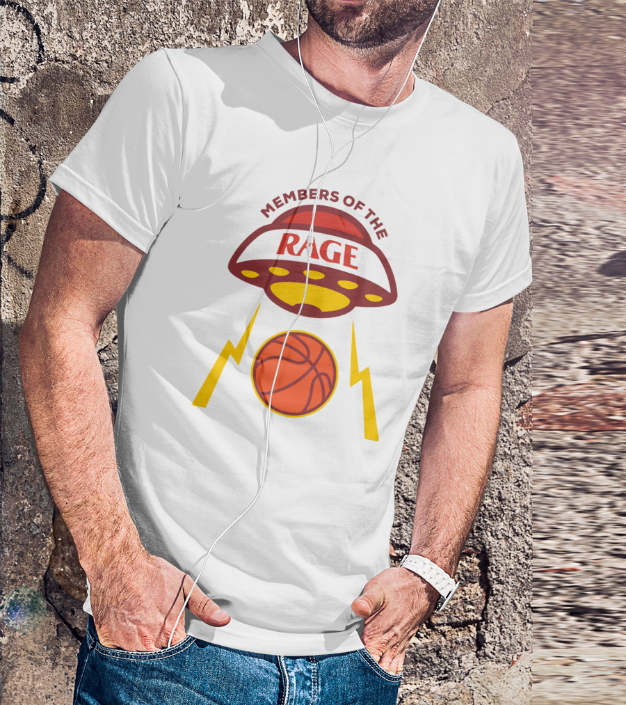 Members Of The Rage UFO Basketball Lightning T-Shirt