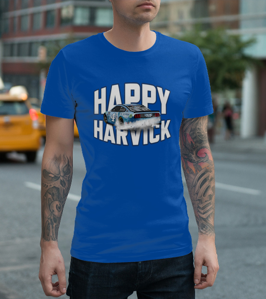 Happy Harvick Busch Racing Car Number 4 T-Shirt