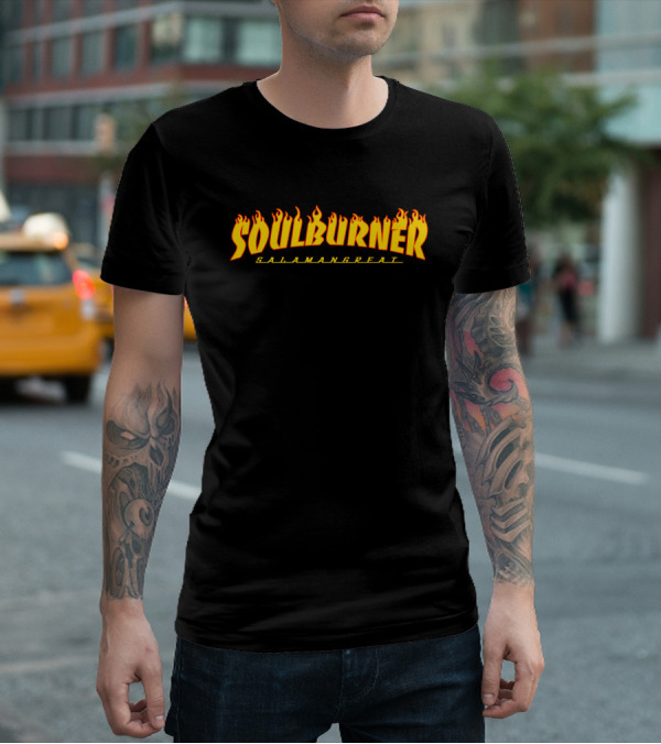 Soulburner Salamangreat Fiery Flame Text T-Shirt