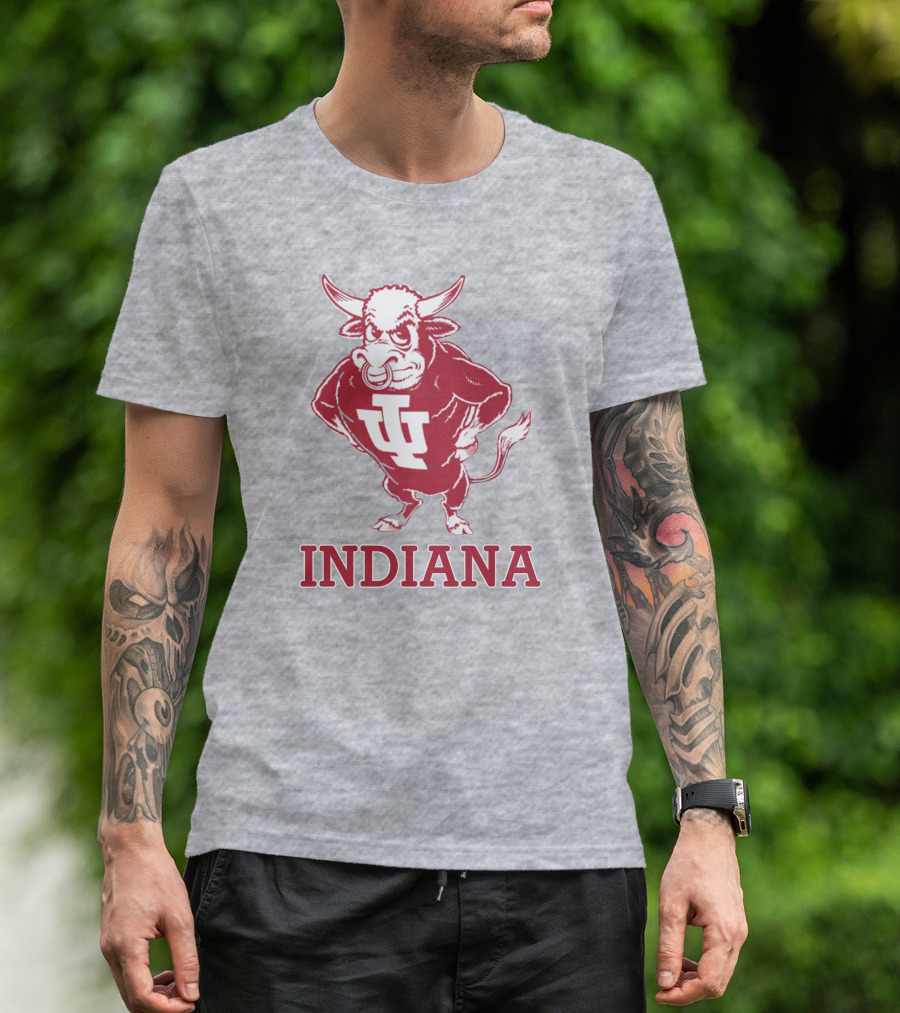 Indiana University Hoosiers IU Bison Mascot Indiana T-Shirt