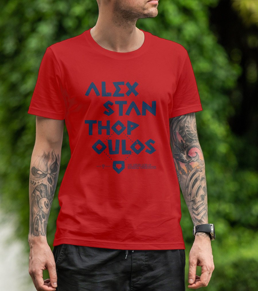 Alex Stanthopoulos The Greek God Of Baseball Operations Rotowear Merch T-Shirt