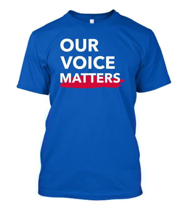 Andrew Cuomo Our Voice Matters Red Brushstroke T-Shirt