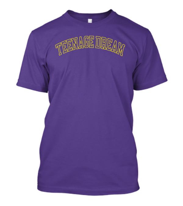 Olivia Rodrigo Teenage Dream Merch Purple Text T-Shirt