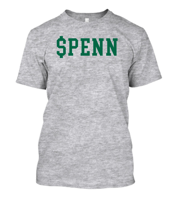 Mintzy $Penn Green Typography T-Shirt
