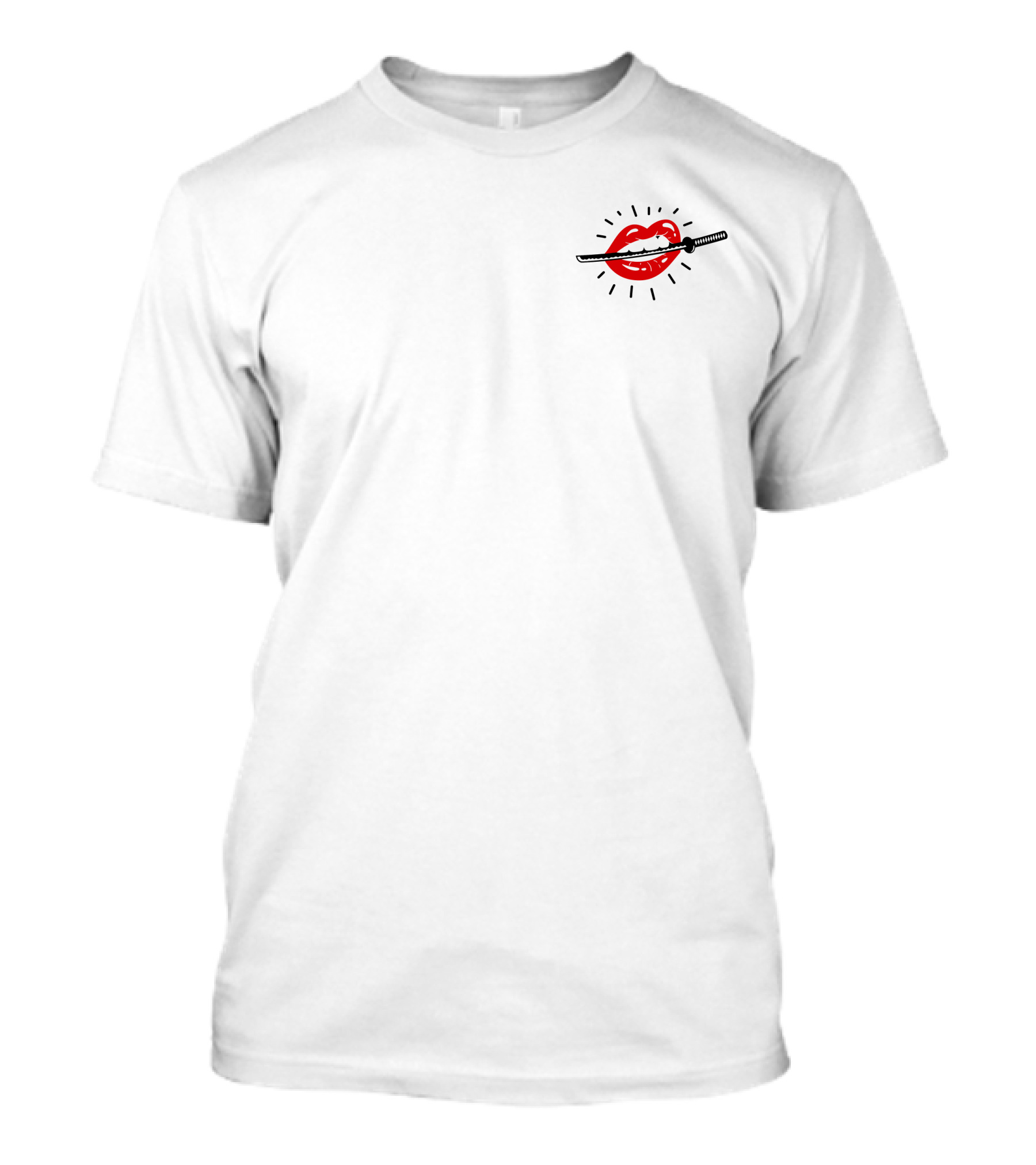 Women And Weapons Merch Katana Lips NFT Holder T-Shirt
