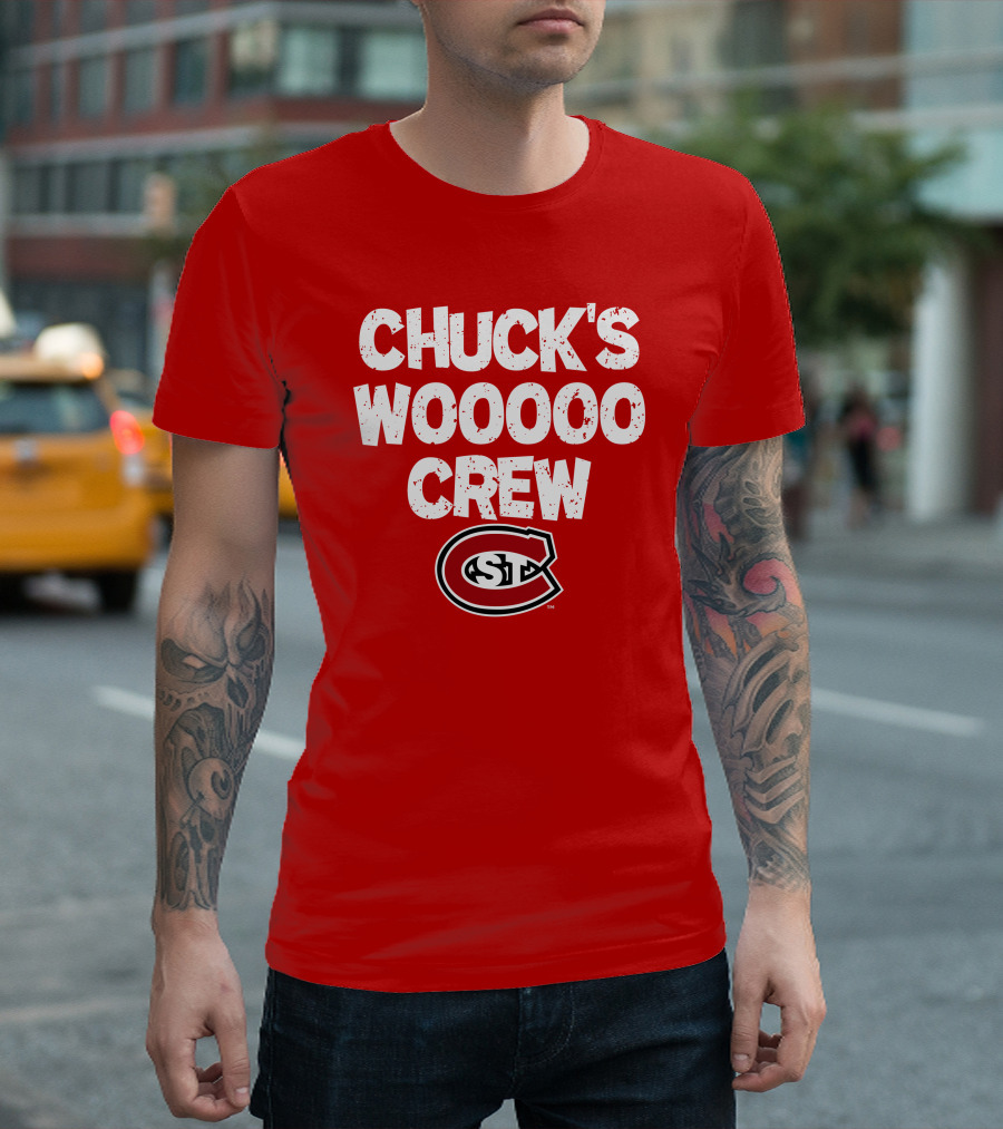 St. Cloud State Huskies Chuck's Wooooo Crew SCSU T-Shirt