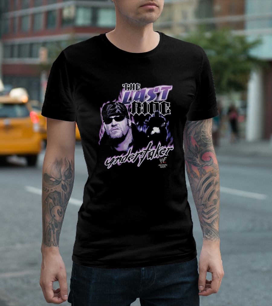 The Last Ride Undertaker WWF Stashpages Store T-Shirt