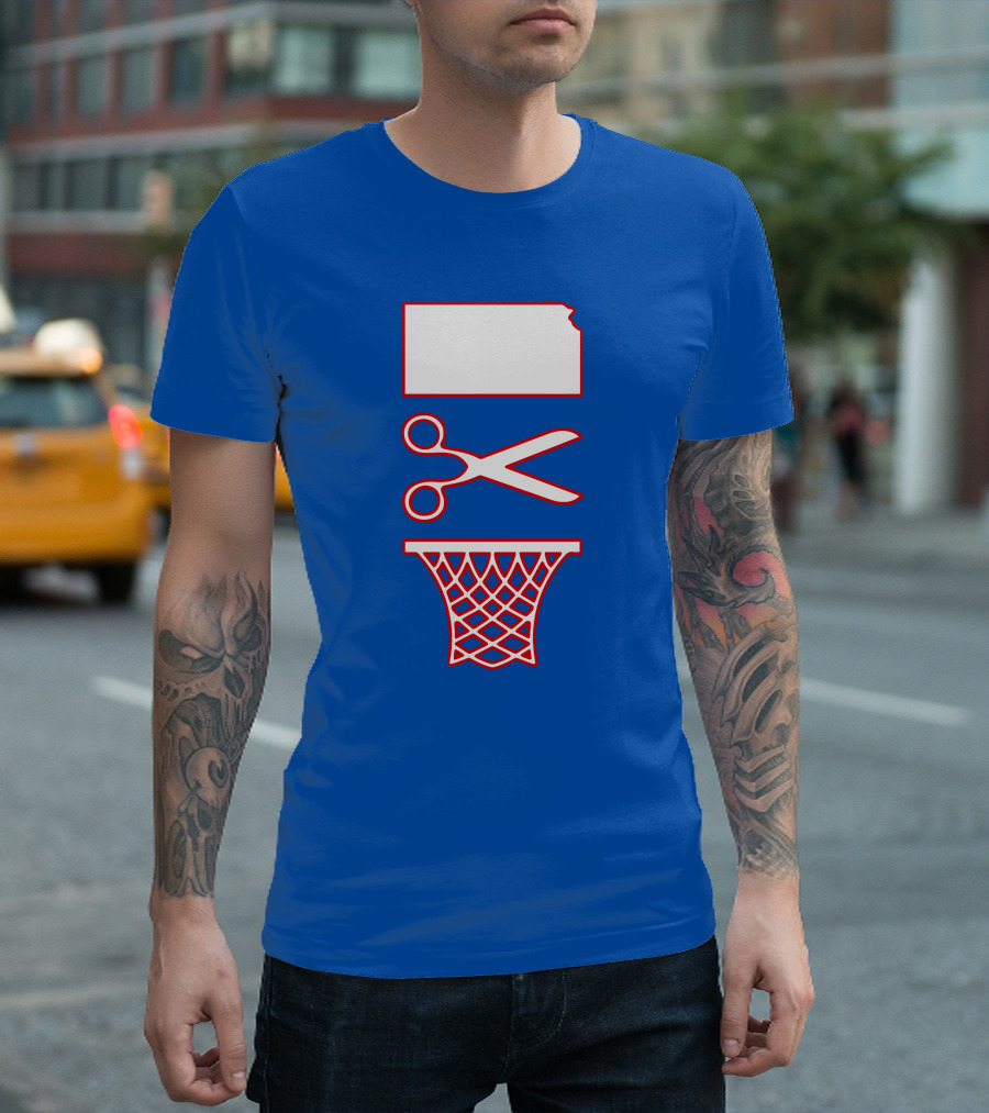 Rock Chalk Blog Kansas Jayhawks Net Cutting Victory T-Shirt