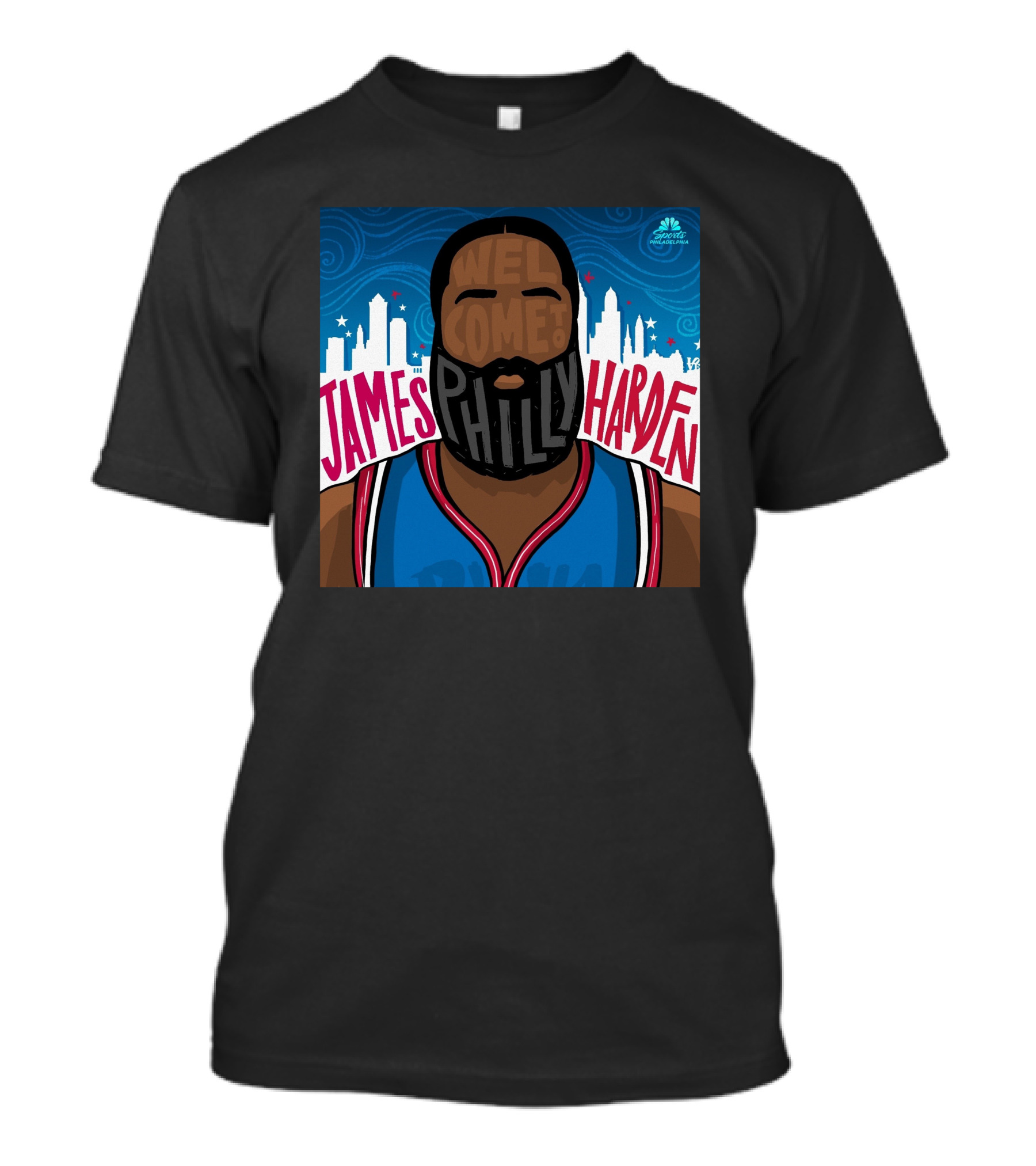 Welcome James Harden To Philly Skyline T-Shirt