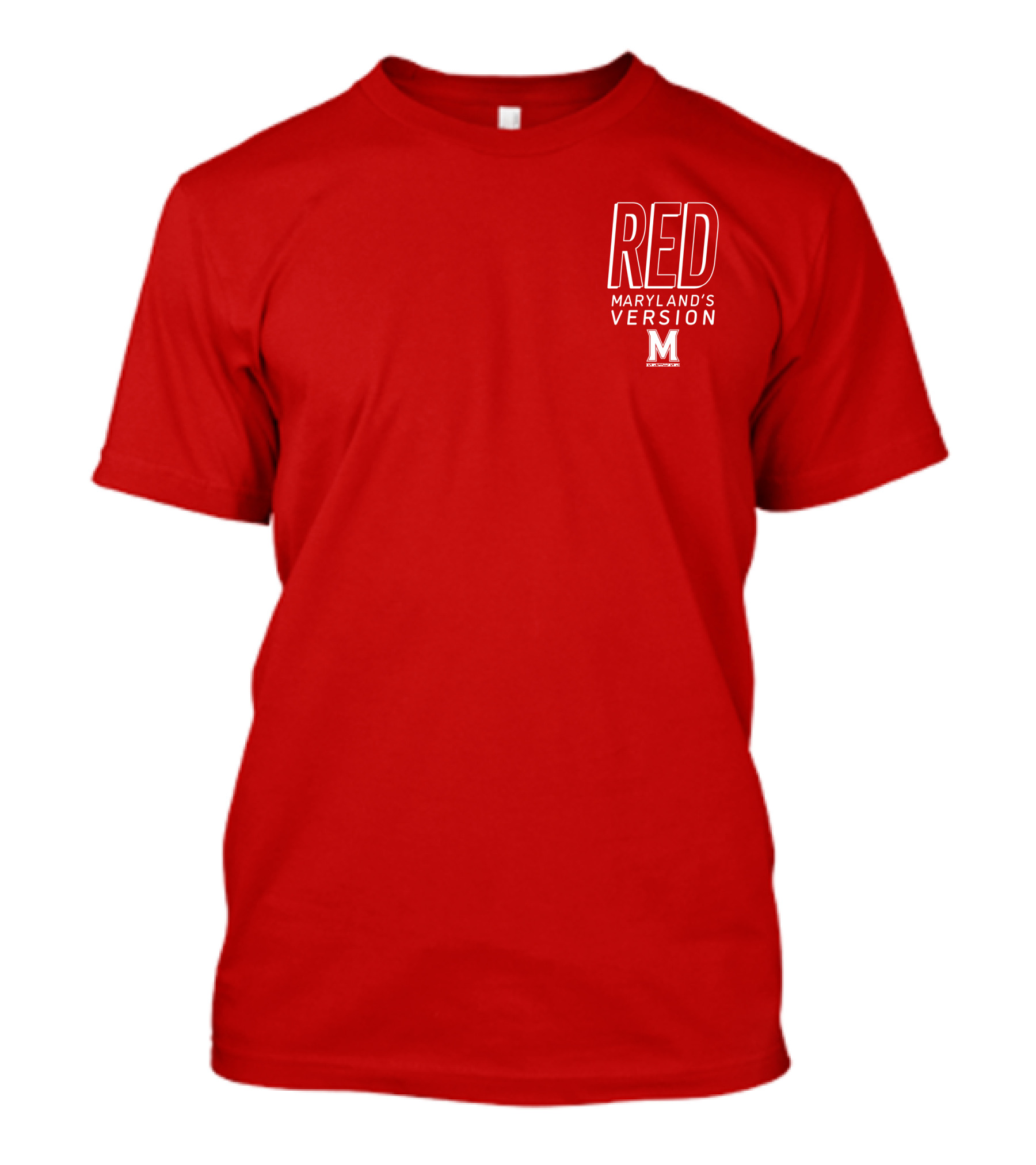 Red Maryland's Version TerrapinHoops M T-Shirt