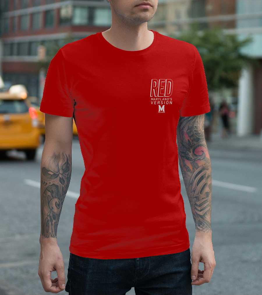 Red Maryland's Version TerrapinHoops M T-Shirt