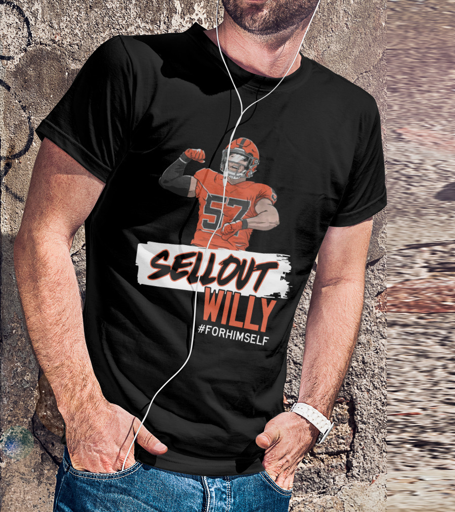 Sellout Willy Forhimself Barstoolsports Football Player T-Shirt