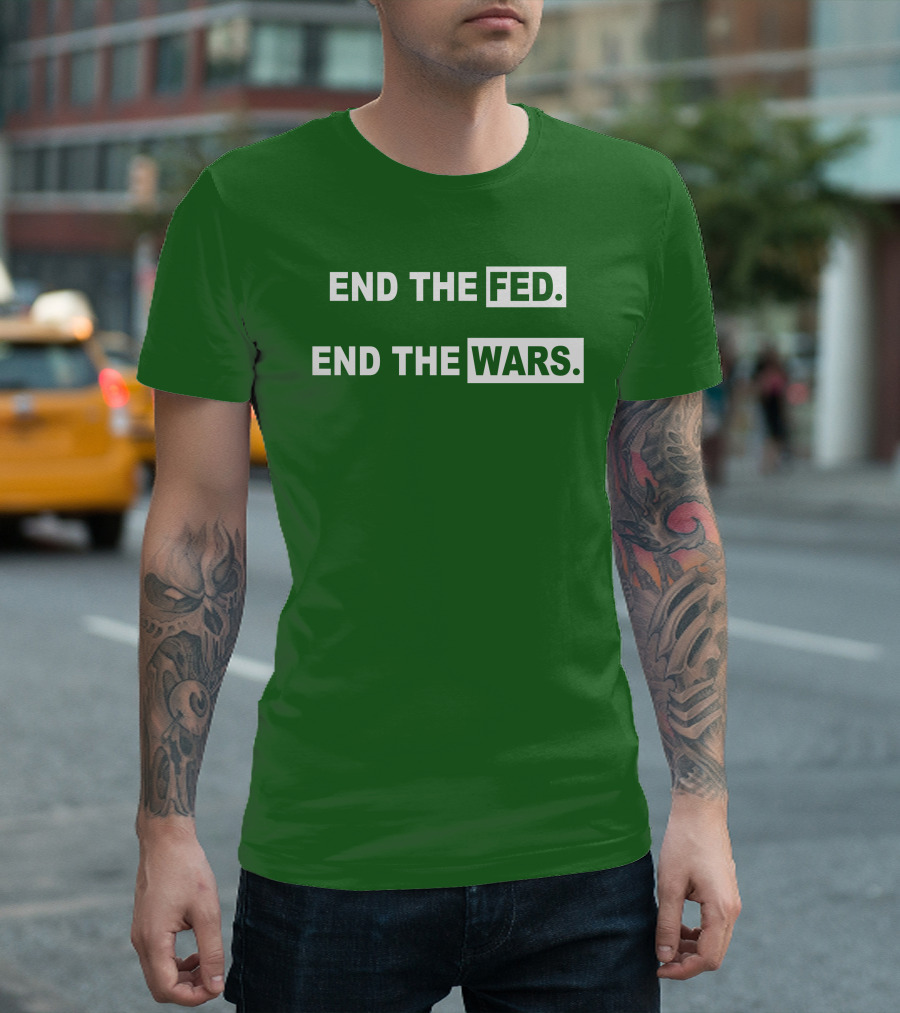 End The Fed End The Wars Shmichard Schmerez T-Shirt