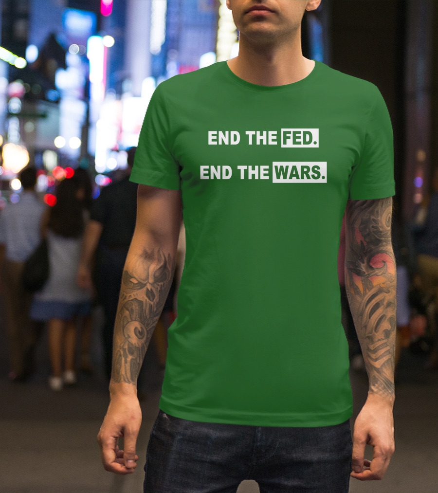 End The Fed End The Wars Shmichard Schmerez T-Shirt